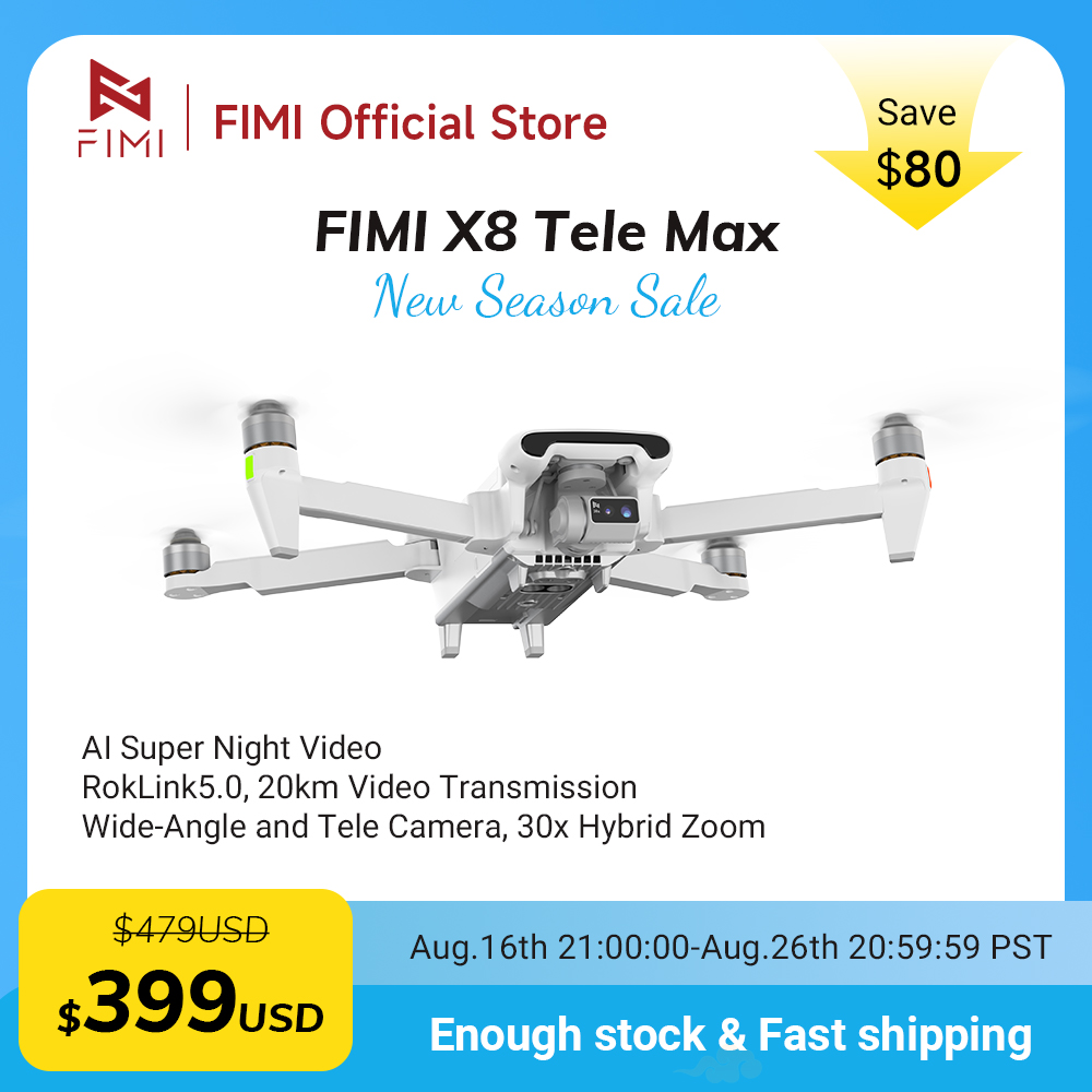 Drone Thermal Imaging - FIMI X8 Tele Max Drone 1/2-inch