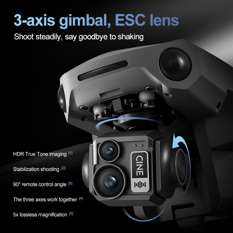 8K 3-assige Gimbal Brushless 7 - Drone Cinematic recensie en prijs